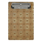 Boho TapestPattern, Light Brown Mini Clipboard Klemmbrett (Vorderseite)