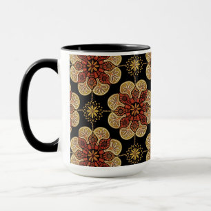 Boho-Tasse mit ockerfarbenem Kachel Tasse