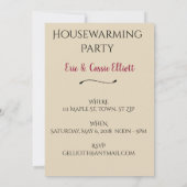 Boho Tassels Housewärming Party lädt ein Einladung (Rückseite)