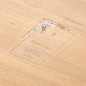 Boho-Taufe Acryleinladungen (Ablage )