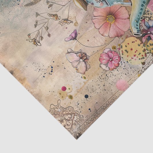 BOHO TEA PARTY DECOUPAGE TISSUPAPIER SEIDENPAPIER (Ausschnitt)