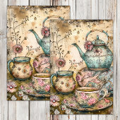 BOHO TEA PARTY DECOUPAGE TISSUPAPIER SEIDENPAPIER