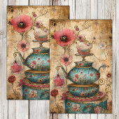 BOHO TEA PARTY DECOUPAGE TISSUPAPIER SEIDENPAPIER