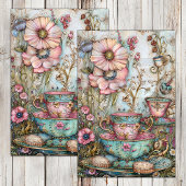 BOHO TEA PARTY DECOUPAGE TISSUPAPIER SEIDENPAPIER