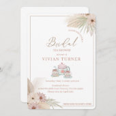 Boho Tea Party Einladung (Vorne/Hinten)