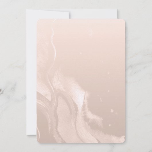 Boho Teapot | Hydrangeas | Pampas Grass Bridal Tee Einladung (Rückseite)