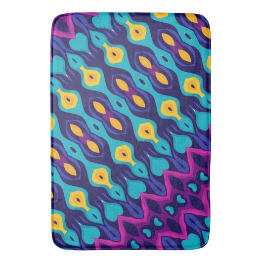 Boho Teardrop Tides Badematte (Vorderseite Vertikal)