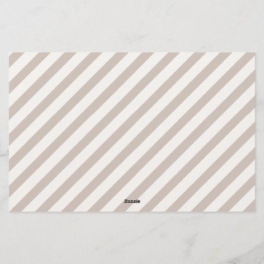 Boho teddy Bär Baby Dusche Vorhersagen Briefpapier (Rückseite)