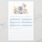 Boho Teddy Bären Vorhersagen und Advice Card Game (Vorderseite)