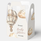 Boho Teddy Bear Air Ballloon Sky Clouds Gefallen B Geschenkschachtel (Geöffnet)