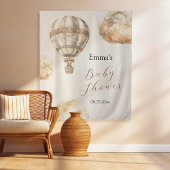 Boho Teddy Bear Air Ballon Wolken Baby Dusche Wandteppich