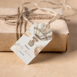 Boho Teddy Bear Air Balloon Sky Baby Dusche Geschenkanhänger