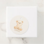 Boho Teddy Bear Baby Shower Geschenkanhänger (Beispiel)