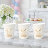 Boho Teddy Bear Baby Shower  Pappbecher