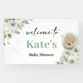 Boho Teddy Bear Bear Bearly Wait Baby Dusche Hinte Banner