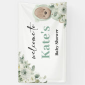 Boho Teddy Bear Bear Bearly Wait Baby Dusche Hinte Banner (Vertikal)