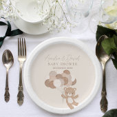 Boho Teddy Bear Bearly Wait Balloon Pappteller