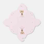 Boho Teddy Bear erste Geburtstagspartei Geschenkschachtel (Ungefaltet)