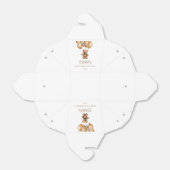 Boho Teddy Bear erste Geburtstagspartei Geschenkschachtel (Ungefaltet)