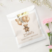 Boho Teddy Bear erste Geburtstagspartei Geschenktütchen (Versiegelt)