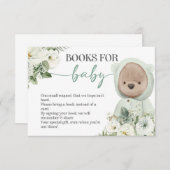 Boho Teddy Bear frühzeitig abwarten Bücher für Bab Begleitkarte (Vorne/Hinten)