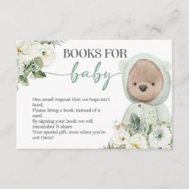 Boho Teddy Bear frühzeitig abwarten Bücher für Bab Begleitkarte