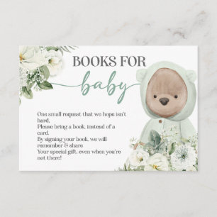 Boho Teddy Bear frühzeitig abwarten Bücher für Bab Begleitkarte