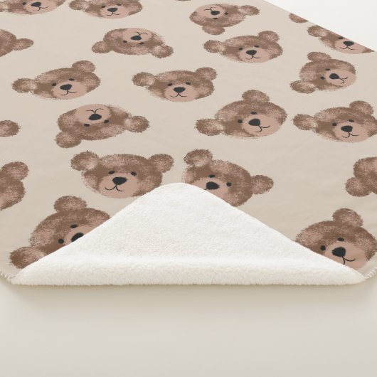 Boho Teddy Bear Kids Sherpadecke (3/4)