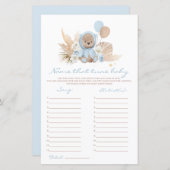 Boho Teddy Bear Name, dass Tune Baby Showspiel (Vorne/Hinten)