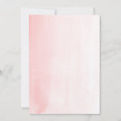 Boho Teddy Bear Pink Bearly Wait Girl Baby Dusche Einladung (Rückseite)