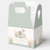 Boho Teddy Bear Sage Green Bearly Wait Baby Dusche Geschenkschachtel (Geöffnet)