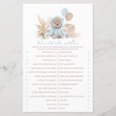 Boho Teddy Bear würde sie eher Baby Showspiel (Vorderseite)
