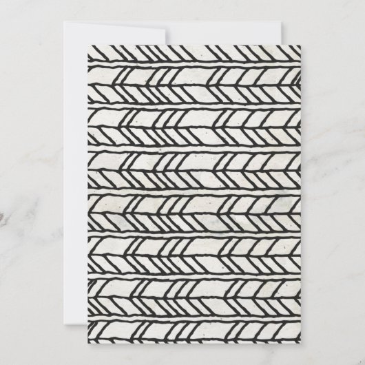 Boho Teepee Adventure Bridal Dusche Einladung (Rückseite)