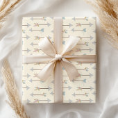 Boho Teepee Arrows Pastel Baby Dusche Geschenkpapier Set