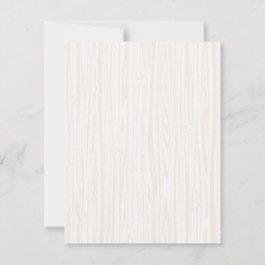 Boho TeePee Baby Shower Einladungen (Rückseite)