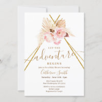 Boho Teepee Pampas Grass Adventure Baby Shower