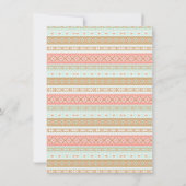 Boho TeePee Rustic Girl Baby Shower Einladungen (Rückseite)