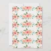 Boho Teepee Woodland Animals Einladung zum Geburts (Rückseite)