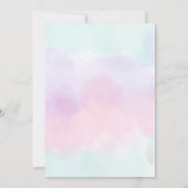 Boho Teepee Zent Sleepover Party Einladung (Rückseite)