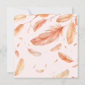 Boho Tent Garden Floral Wedding Einladung (Rückseite)