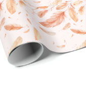 Boho Tent Garden Floral Wedding Geschenkpapier (Rolleneckpunkt)