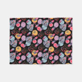 Boho Tent Pattern Fleecedecke (Vorderseite (Horizontal))
