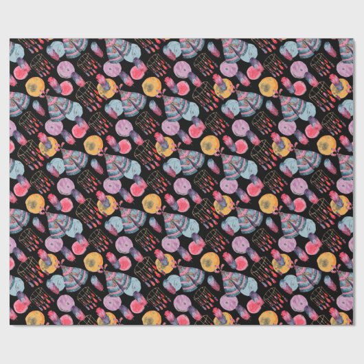 Boho Tent Pattern Geschenkpapier (Flach)