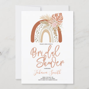 Boho Teracota Rainbow Bridal Dusche Einladung