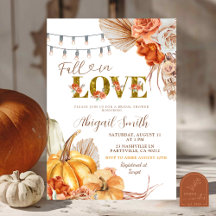 Boho Teracotta Pumpkin Floral Brautparty