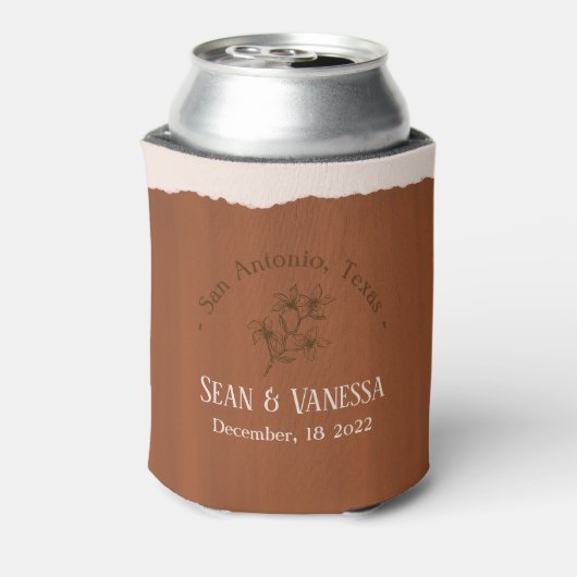 Boho Terra Cotta Wedding Dosenkühler (Kanne Rückseite)