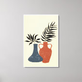 Boho Terracota Pots, fertig gestellt Leinwanddruck (Vorderseite)