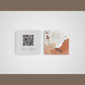 Boho Terracotta Abstrakt Calling Card Telefonnummerkarte