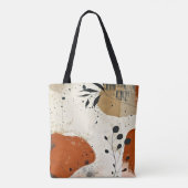 Boho Terracotta Abstrakte Tasche (Rückseite)