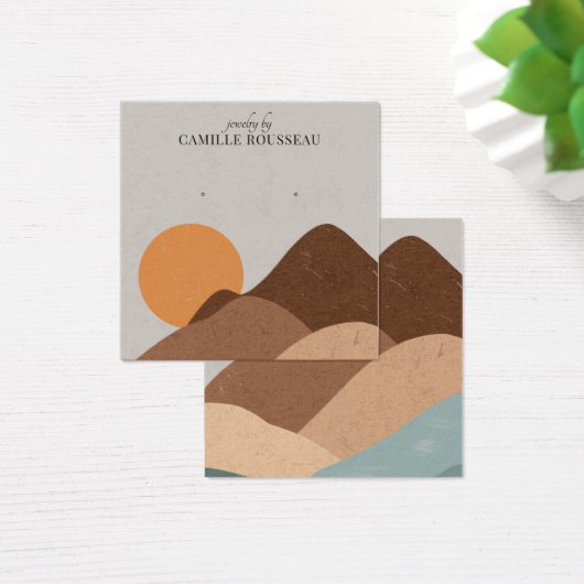 Boho Terracotta Abstrakte Wüstenjuwelen (Schreibtisch)